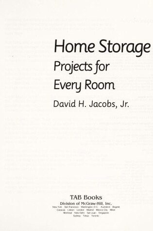 Cover of Home Storage