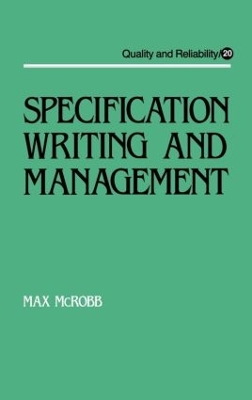 Book cover for Specification Writing and Management