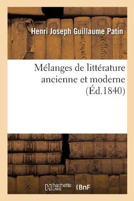 Book cover for M�langes de Litt�rature Ancienne Et Moderne