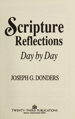 Book cover for Scripture Reflections Day by Day