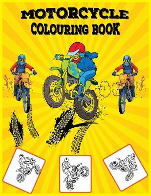 Book cover for Motorcycle Colouring Book