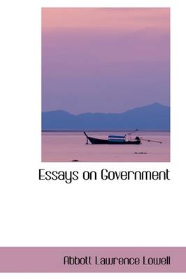 Book cover for Essays on Government