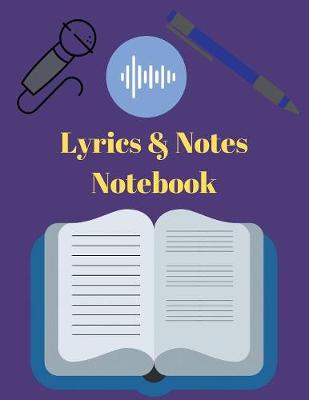 Book cover for Lyrics & Notes Notebook