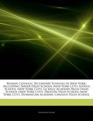 Cover of Articles on Roman Catholic Secondary Schools in New York, Including