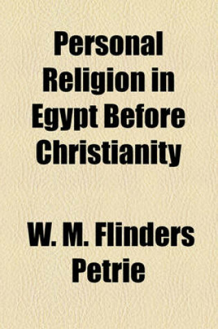 Cover of Personal Religion in Egypt Before Christianity