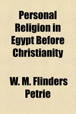 Book cover for Personal Religion in Egypt Before Christianity