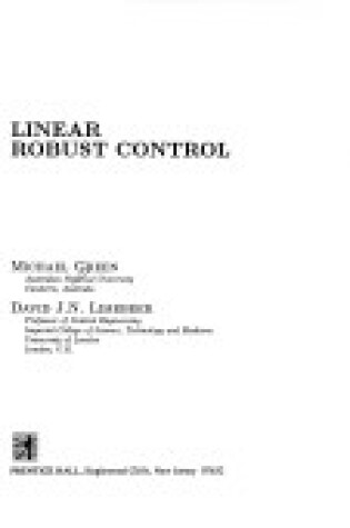 Cover of Robust Linear Control