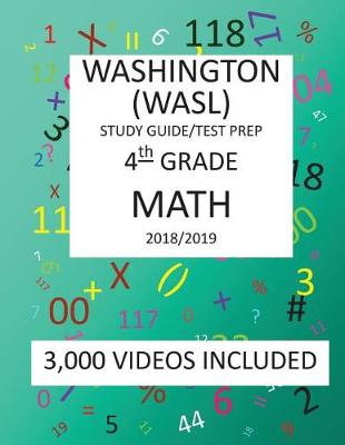 Book cover for 4th Grade WASHINGTON WASL, MATH, Test Prep