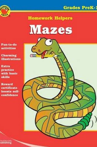 Cover of Mazes Homework Helper, Grades Prek-1