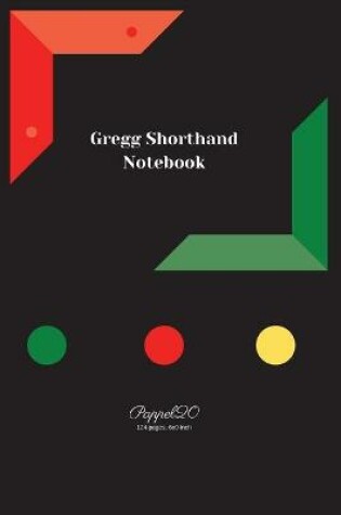 Cover of Gregg Shorthand Notebook- Black Cover -124 pages- 6x9-Inches