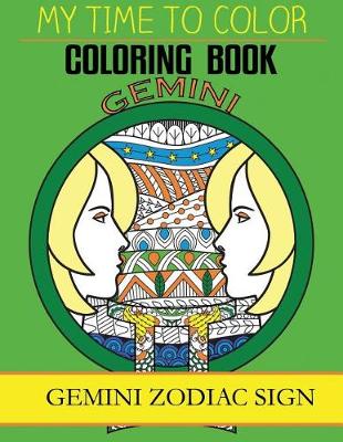 Book cover for Gemini Zodiac Sign - Adult Coloring Book