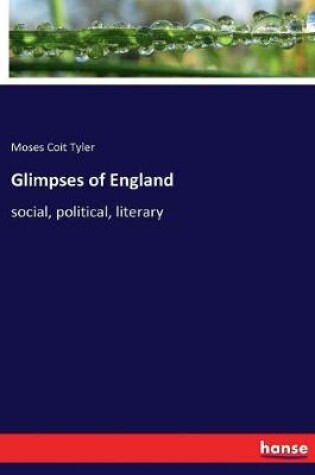 Cover of Glimpses of England