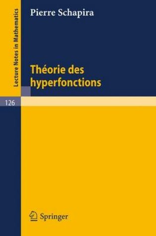 Cover of Theories Des Hyperfonctions