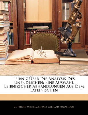 Book cover for Leibniz Uber Die Analysis Des Unendlichen