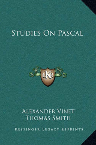 Cover of Studies on Pascal