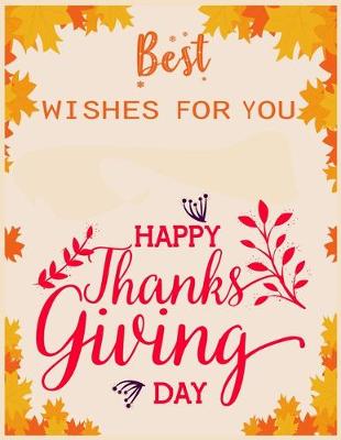 Book cover for Best wishes for you Happy Thanksgiving day