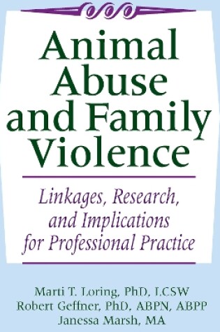 Cover of Animal Abuse and Family Violence