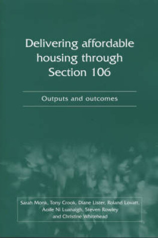 Cover of Delivering Affordable Housing Through Section 106