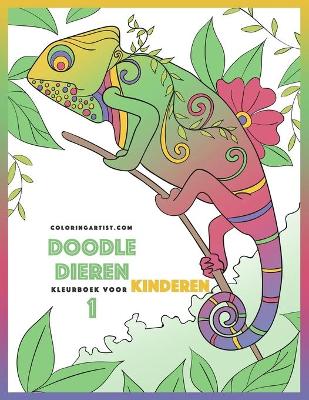 Book cover for Doodle Dieren Kleurboek voor Kinderen 1