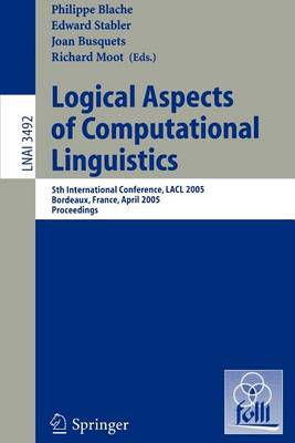 Cover of Logical Aspects of Computational Linguistics