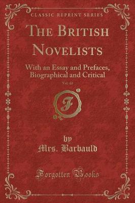 Book cover for The British Novelists, Vol. 40