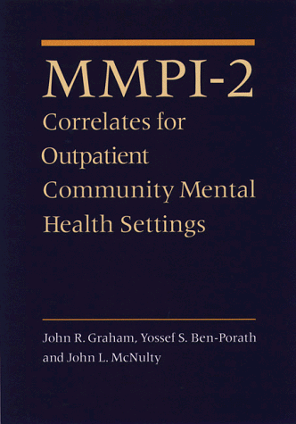 Book cover for MMPI-2 Correlates for Outpatient Community Mental Health Settings