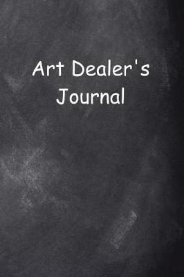 Book cover for Art Dealer's Journal Chalkboard Design