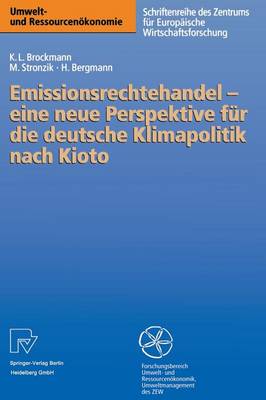 Book cover for Emissionsrechtehandel -- Eine Neue Perspektive Fur Die Deutsche Klimapolitik Nach Kioto