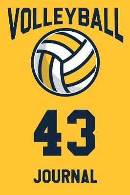 Book cover for Volleyball Journal 43