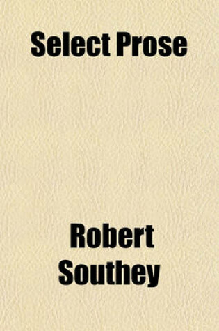 Cover of Select Prose