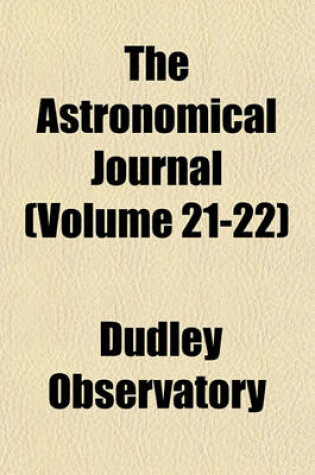 Cover of The Astronomical Journal (Volume 21-22)