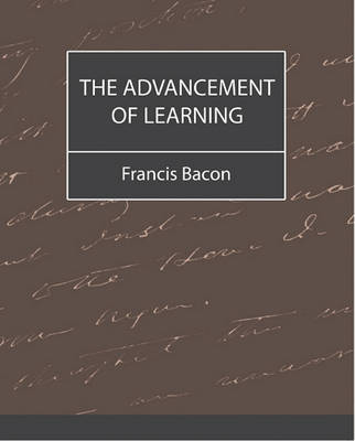 Book cover for The Advanement of Learning