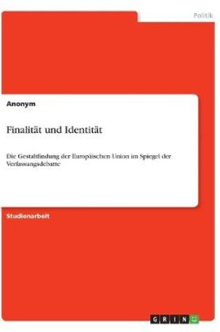 Cover of Finalitat und Identitat