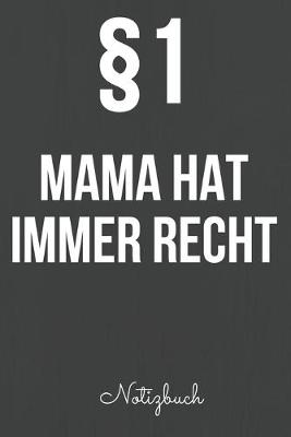 Book cover for Mama hat immer Recht