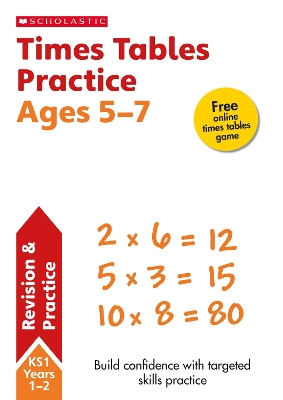 Book cover for Times Tables Practice Ages 5-7