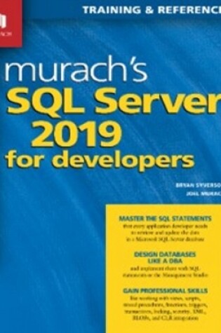 Cover of Murach's  SQL Server 2019 for Developers