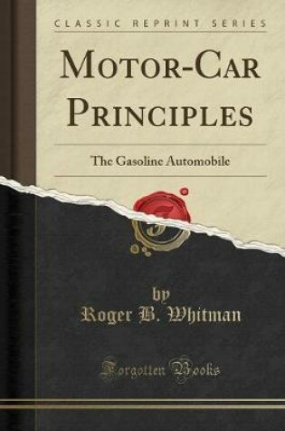 Cover of Motor-Car Principles