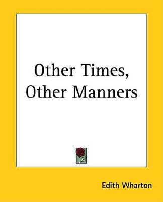 Book cover for Other Times, Other Manners