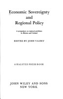 Book cover for Vaizey: *Economic* Sovereignty & Regiona