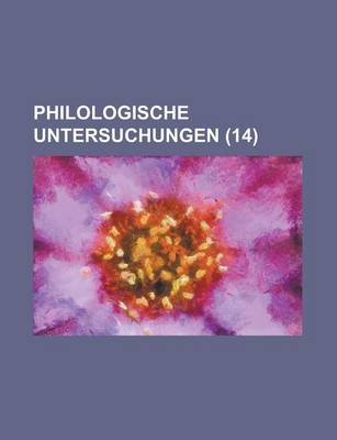 Book cover for Philologische Untersuchungen (14)