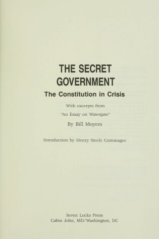 Cover of The Secret Government