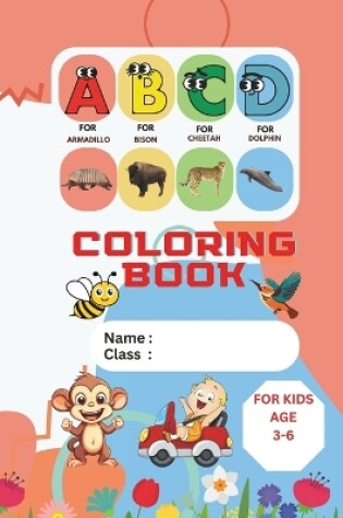 Cover of ABCD Alphabet Coloring Book For Kids