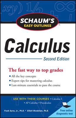 Book cover for Schaum's Easy Outline of Calculus, Second Edition