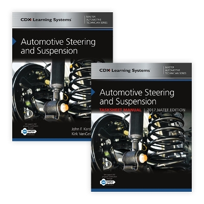 Book cover for Automotive Steering And Suspension AND Accompanying Tasksheets