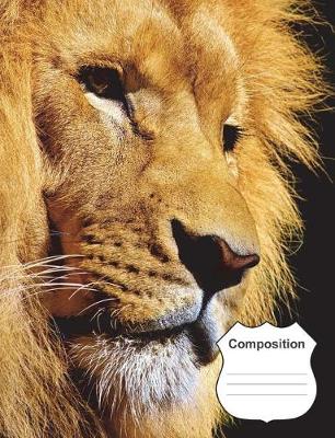 Book cover for Lion Composition Notebook