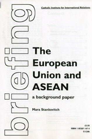 Cover of The European Union and the ASEAN