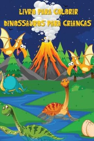 Cover of Livro para colorir dinossauros para crian�as