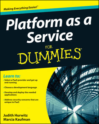 Book cover for Platform as a Service For Dummies(R)