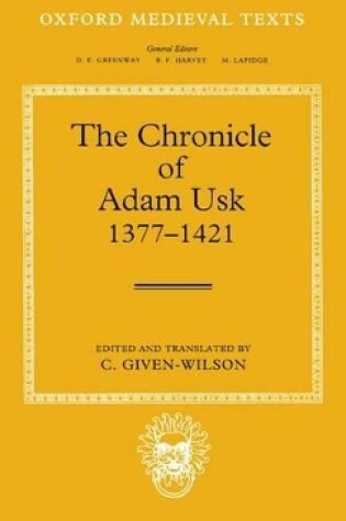 Cover of The Chronicle of Adam Usk 1377-1421