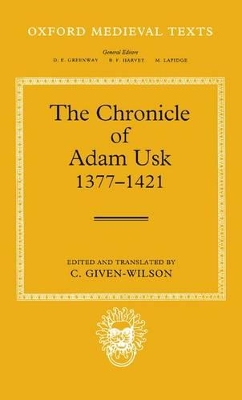 Cover of The Chronicle of Adam Usk 1377-1421